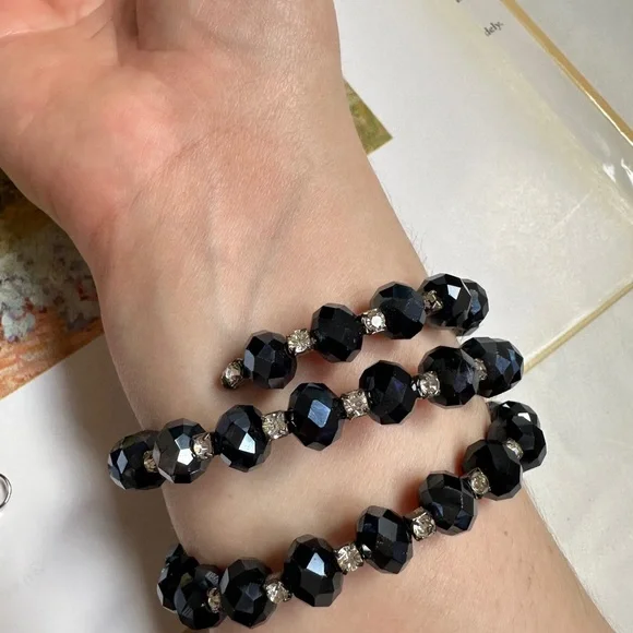 3/50$Bracelet + earrings with blue stone - Picture 7 of 14